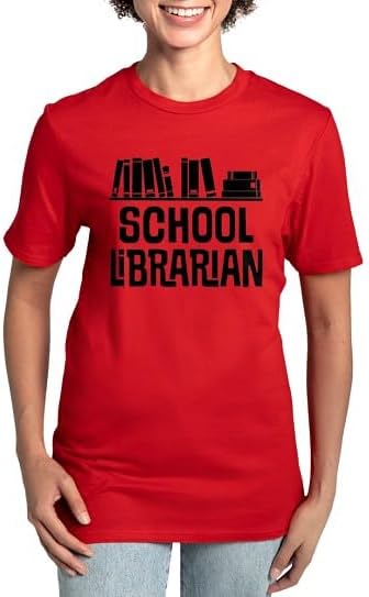 CafePress School Librarian Women's Classic T Shirt Women's Relaxed Fit Classic Cotton T-Shirt - Red