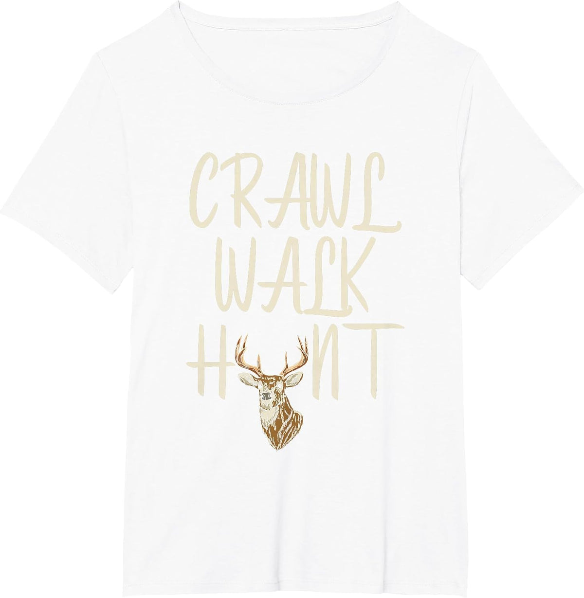 Crawl Walk Hunt Future Hunter Daddy's Hunting Buddy Toddler T-Shirt - White