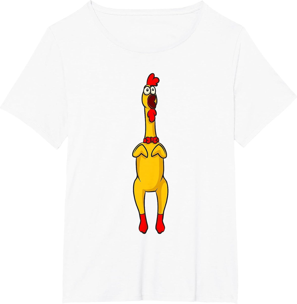 Rubber Chicken Costume Toy Rubber Chicken T-Shirt - White
