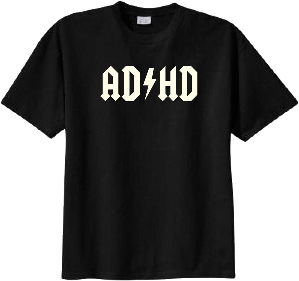 ADHD T-Shirt Entourage AD/HD Funny T-Shirt - Black