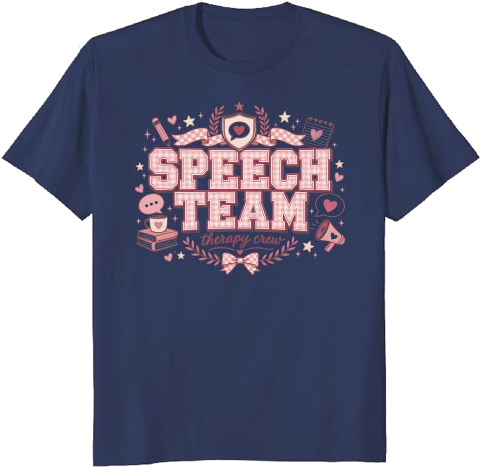Speech Team T-Shirt ABC Orbit Classroom Stars Graphic Tee - S5