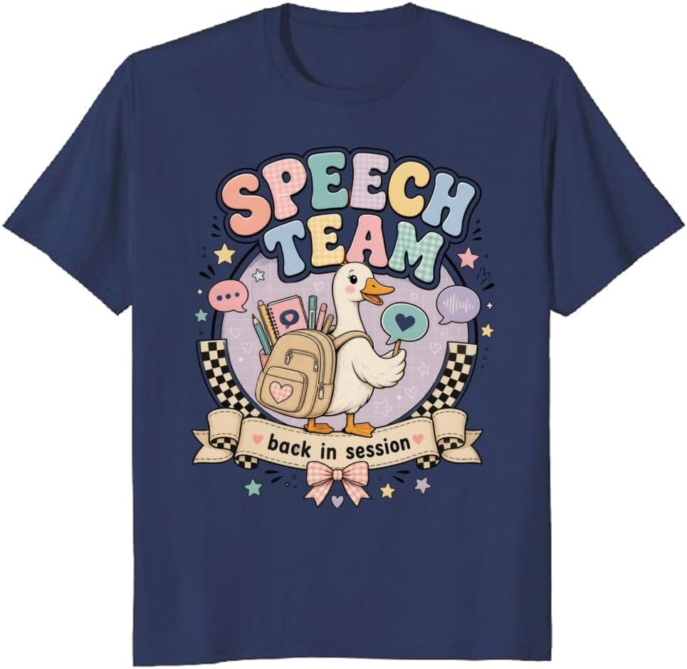 Speech Team T-Shirt ABC Orbit Classroom Stars Graphic Tee - S6