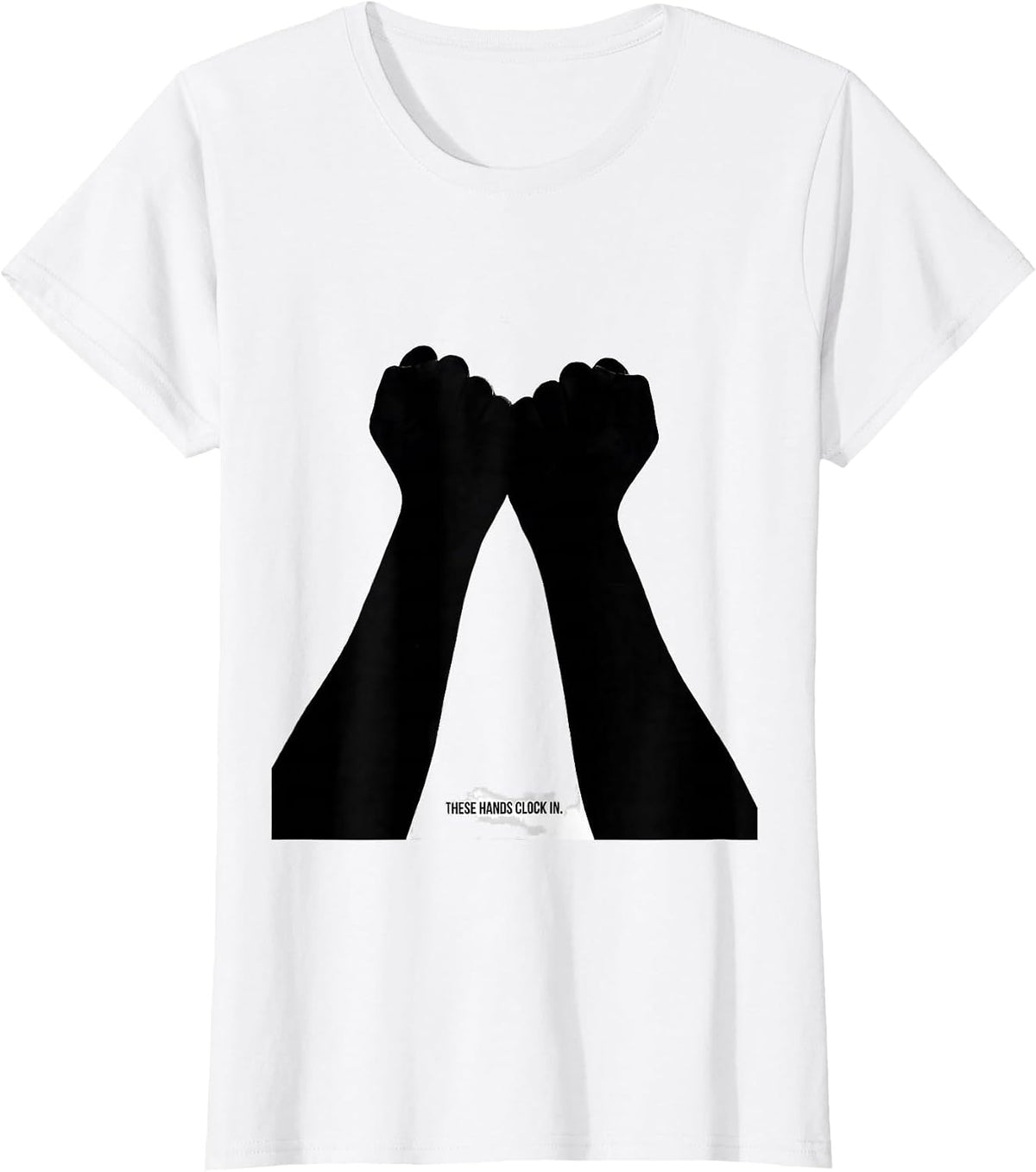 These Hands Clock In Funny ASL Teacher Deaf Awareness T-Shirt - White