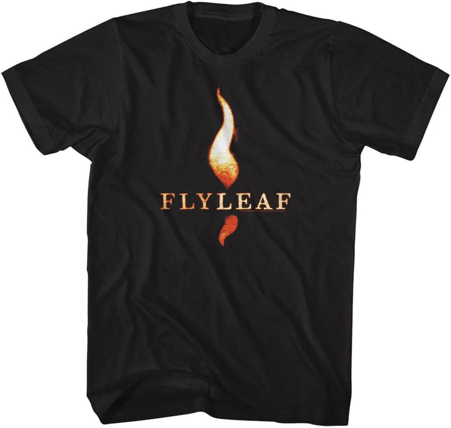 Fly Leaf - Mens Flame Logo Short Sleeve T-Shirt, Color Black, Size: Small - As Pictured
