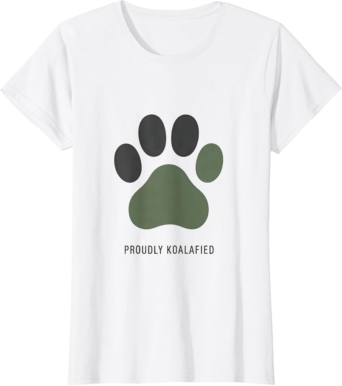 Women's Proudly Koalafied Funny Koala Lover Gift Animal Puns T-Shirt - White