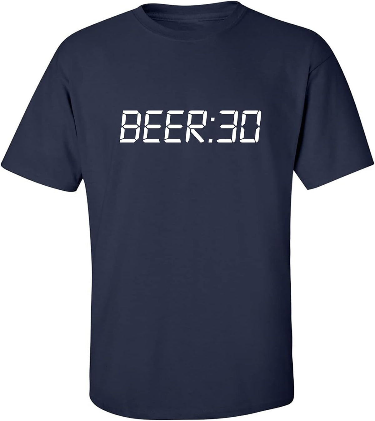 zerogravitee Beer:30" Adult Short Sleeve T-Shirt - Navy