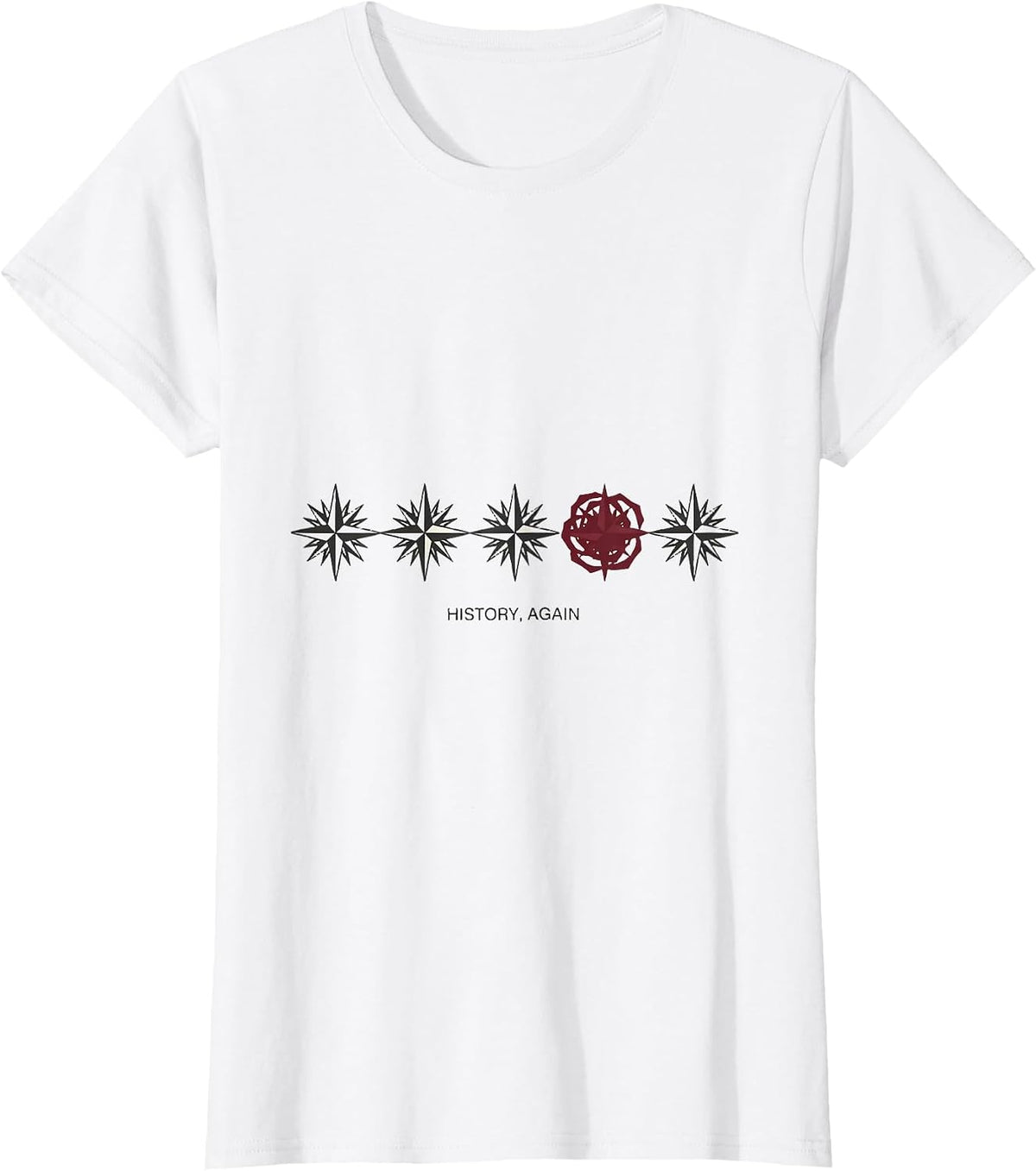 History Again Minimalist Funny History Teacher Gift T-Shirt - White