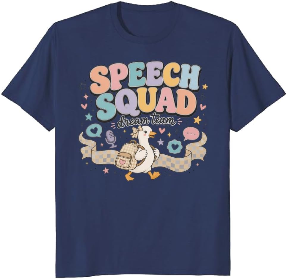 Speech Team T-Shirt ABC Orbit Classroom Stars Graphic Tee - S4