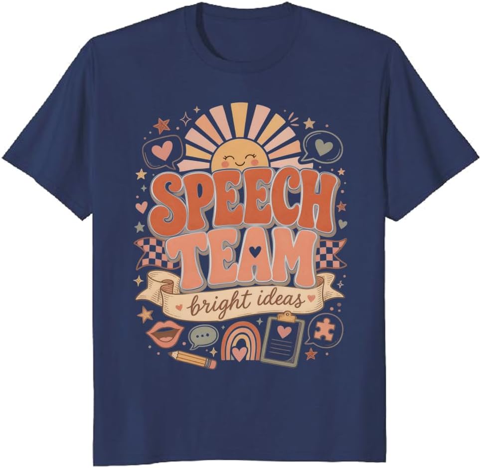 Speech Club T-Shirt Preppy Gingham Classroom Graphic Tee - S10