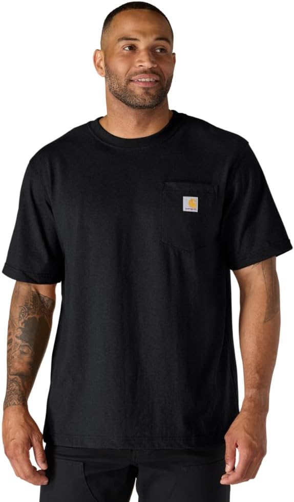 Carhartt Men's 103296 Relaxed Fit Workwear Pocket T-Shirt - Black