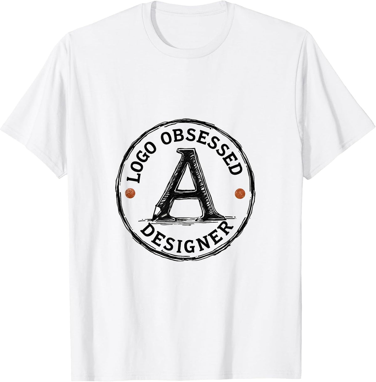 Logo Obsessed Designer Graphic Design Lover Tee T-Shirt - White