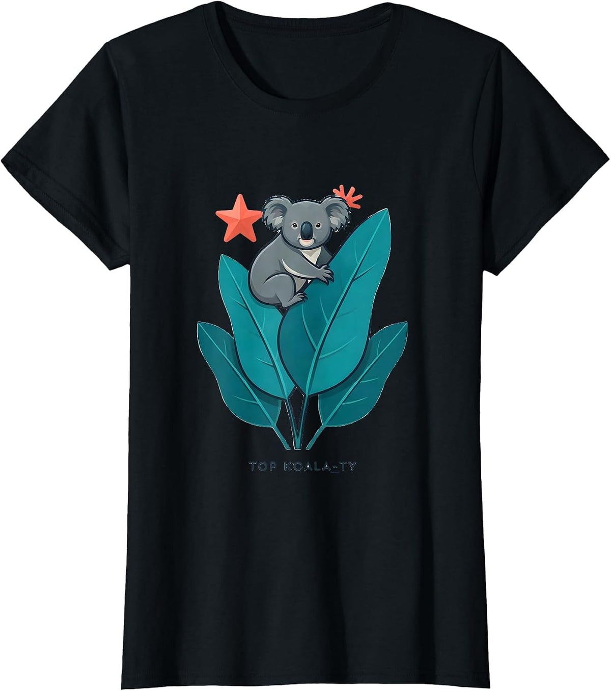 Top Koala-ty Funny Koala Lover Animal Pun Humor T-Shirt - Black