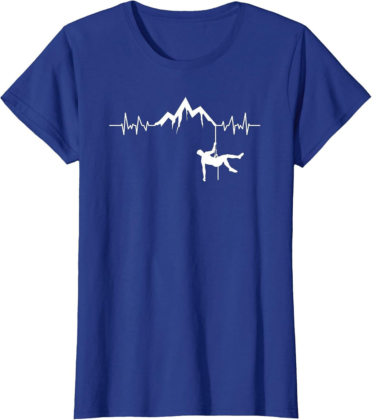 Spelunking Heartbeat Cave Exploring Diving Expert Spelunker T-Shirt - Royal Blue
