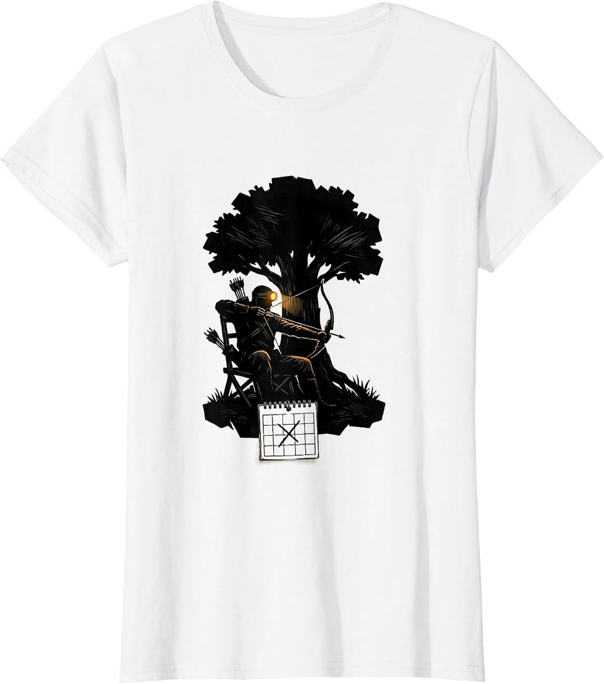 Hunter Bow Stand Deer Season Opening Day Pride T-Shirt - White