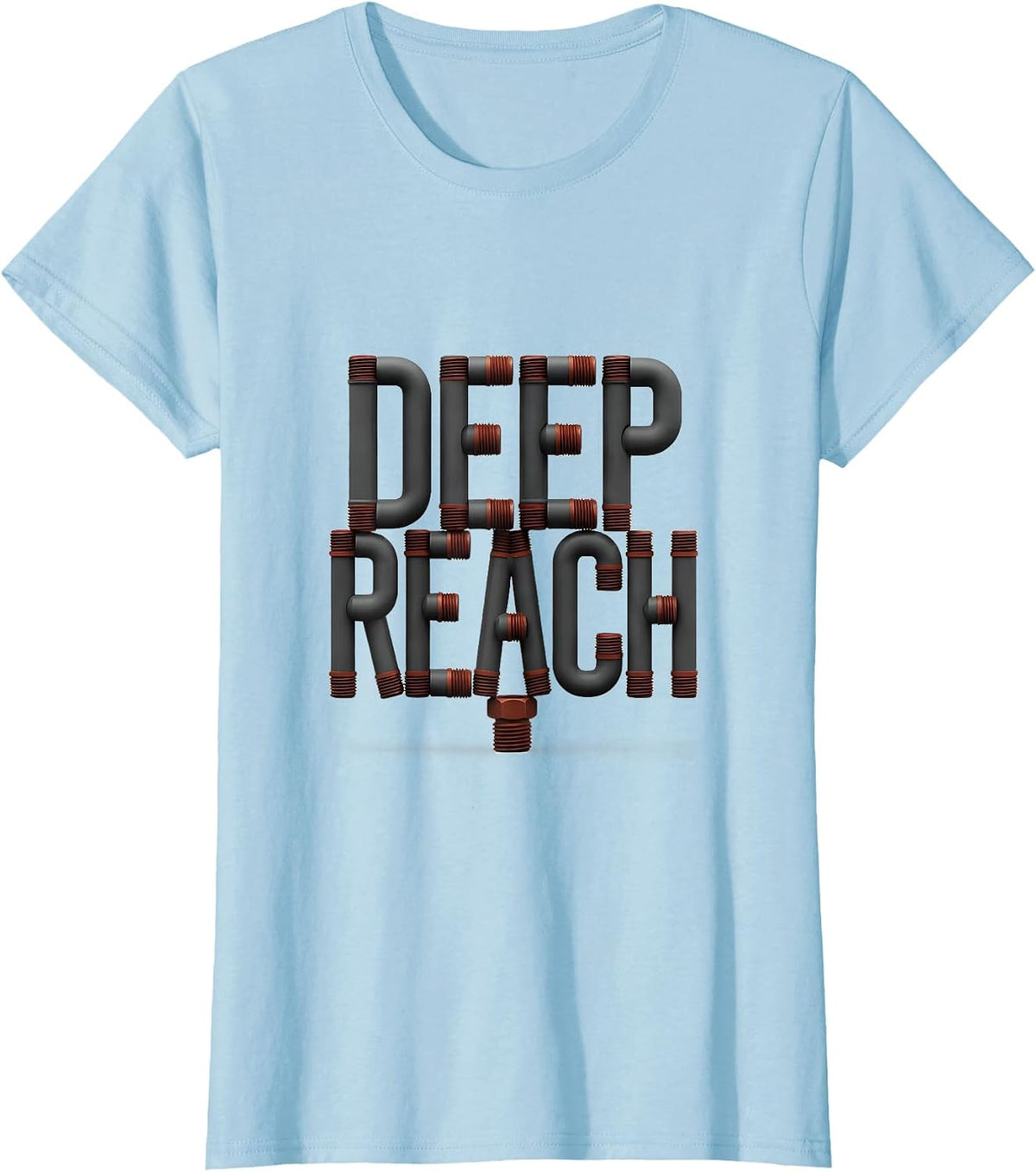 Deep Reach Oilfield Worker Rugged Occupational Pride Gift T-Shirt - Baby Blue