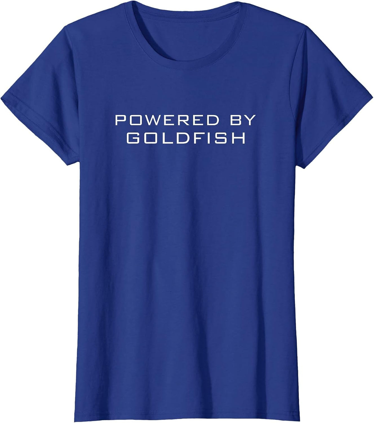 Powered By Goldfish Shirt Goldfish T-Shirt - Royal Blue