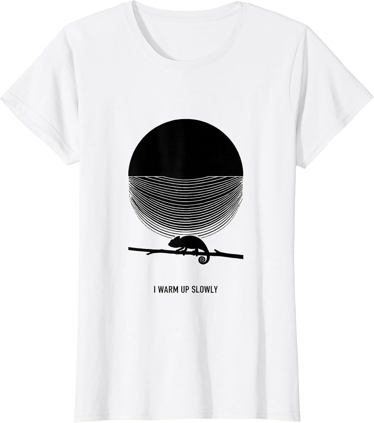 I Warm Up Slowly Funny Chameleon Reptile Lover Costume T-Shirt - White