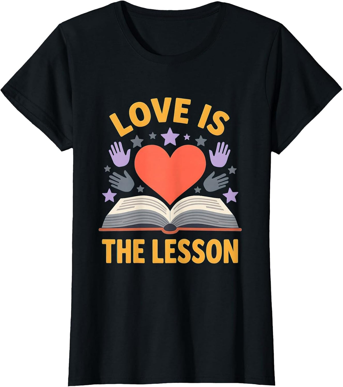 Love Is The Lesson Special Education Teacher T-Shirt - Black