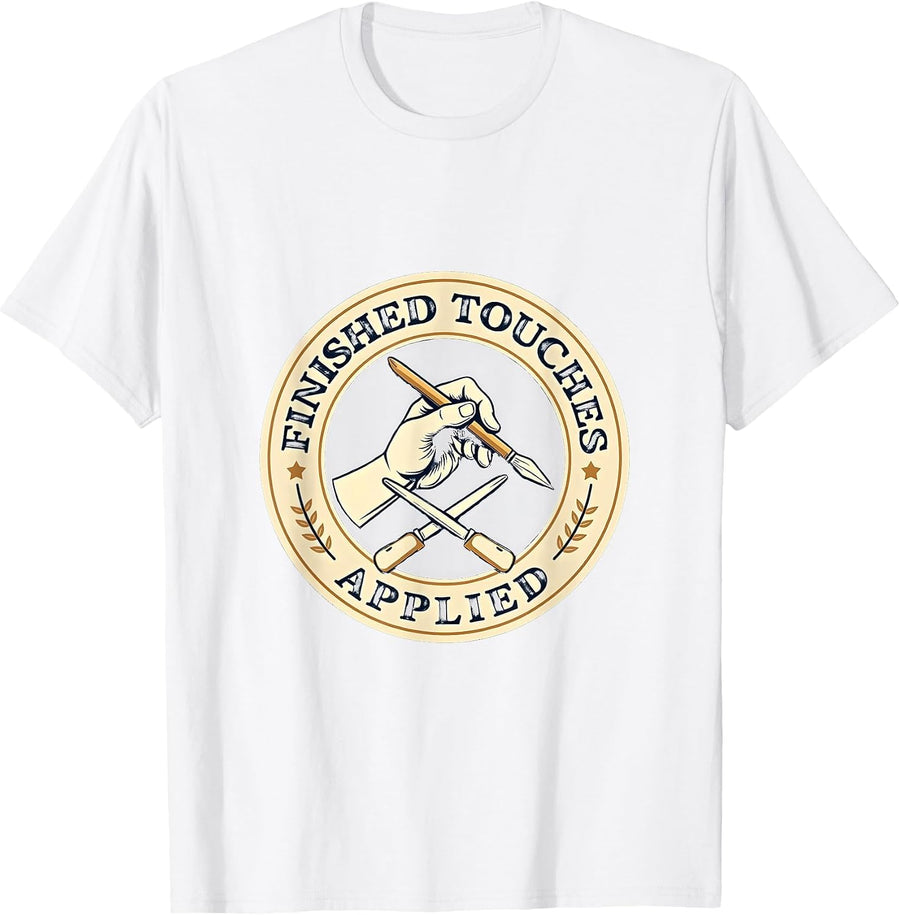Finished Touches Applied Graphic Design T-Shirt - White