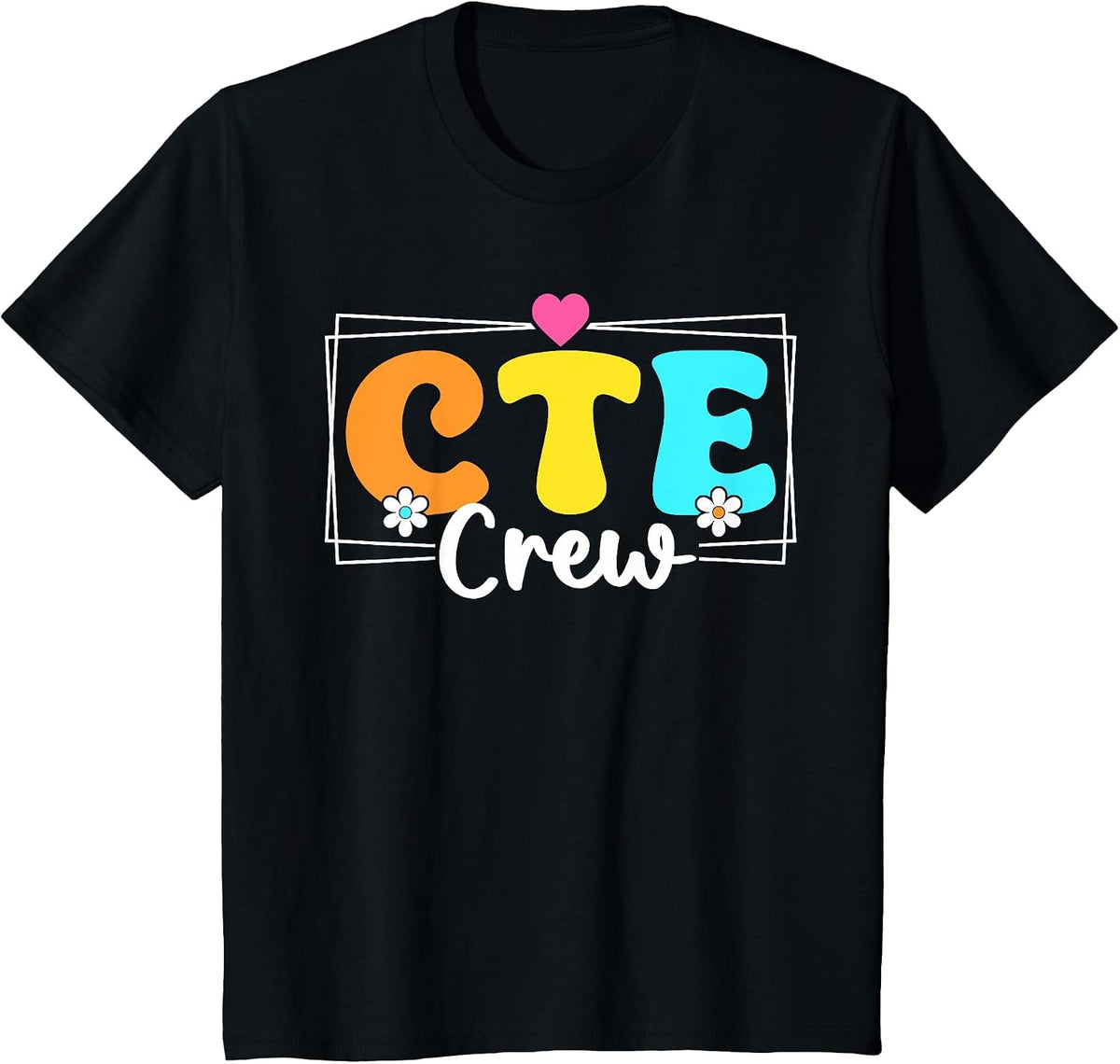 CTE Crew Teacher Back to School Teachers Students T-Shirt - Black