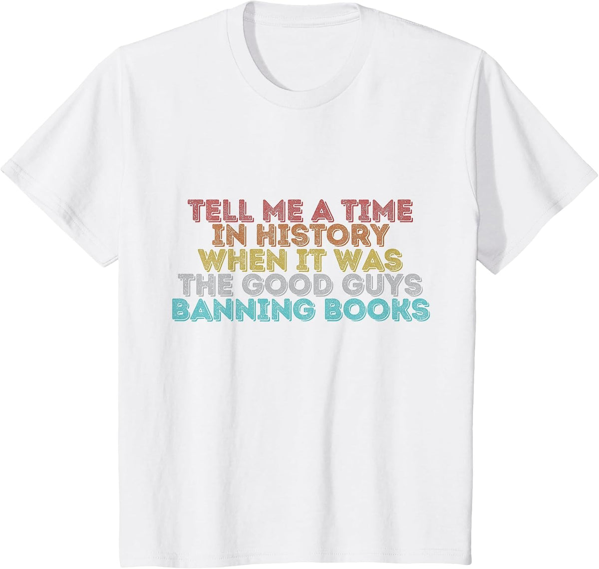 Vintage Retro Tell Me A Time in History T-Shirt - White