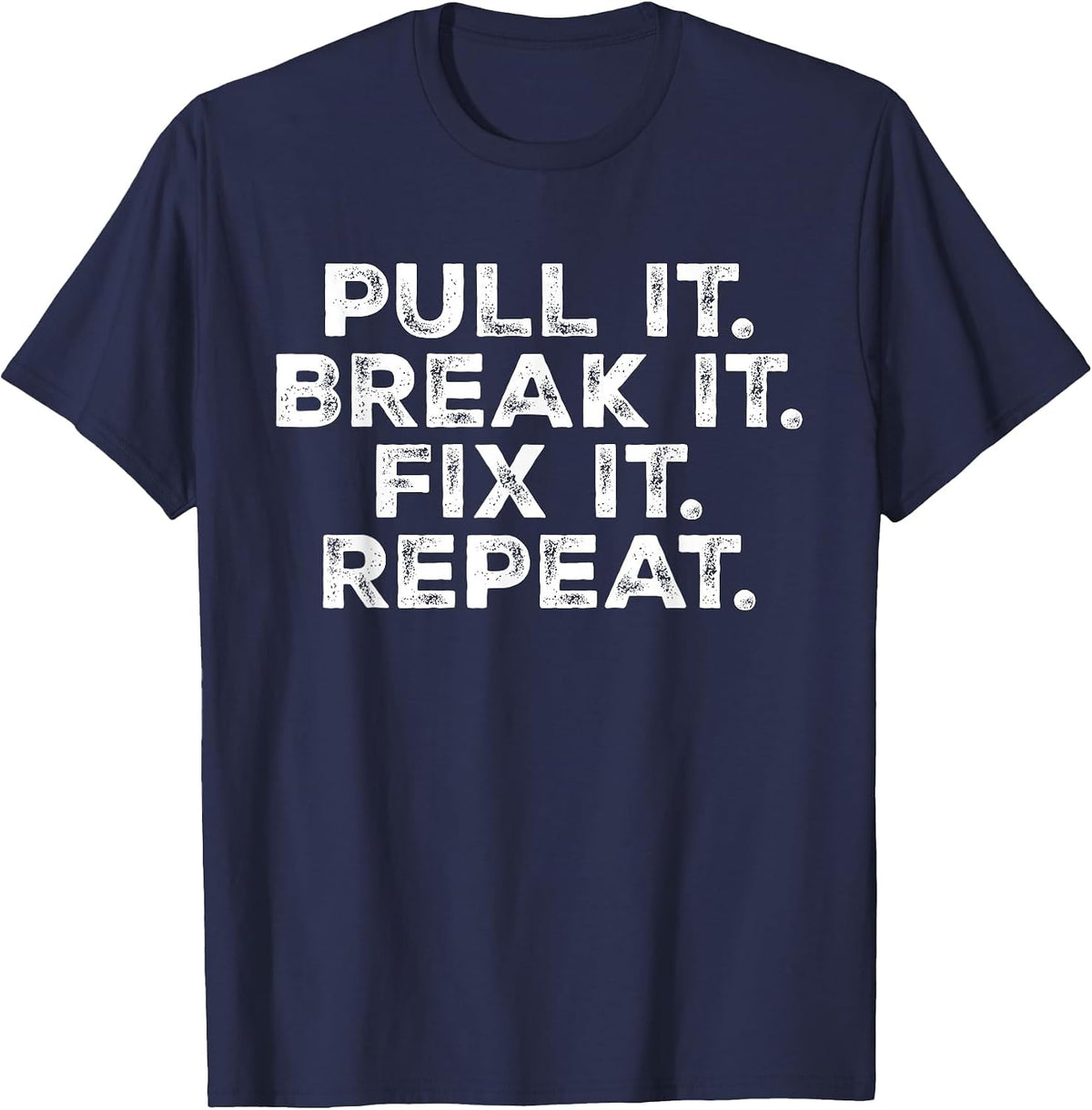Vintage Tractor Pulling Season Graphic Design Tractor Puller T-Shirt - Navy Blue