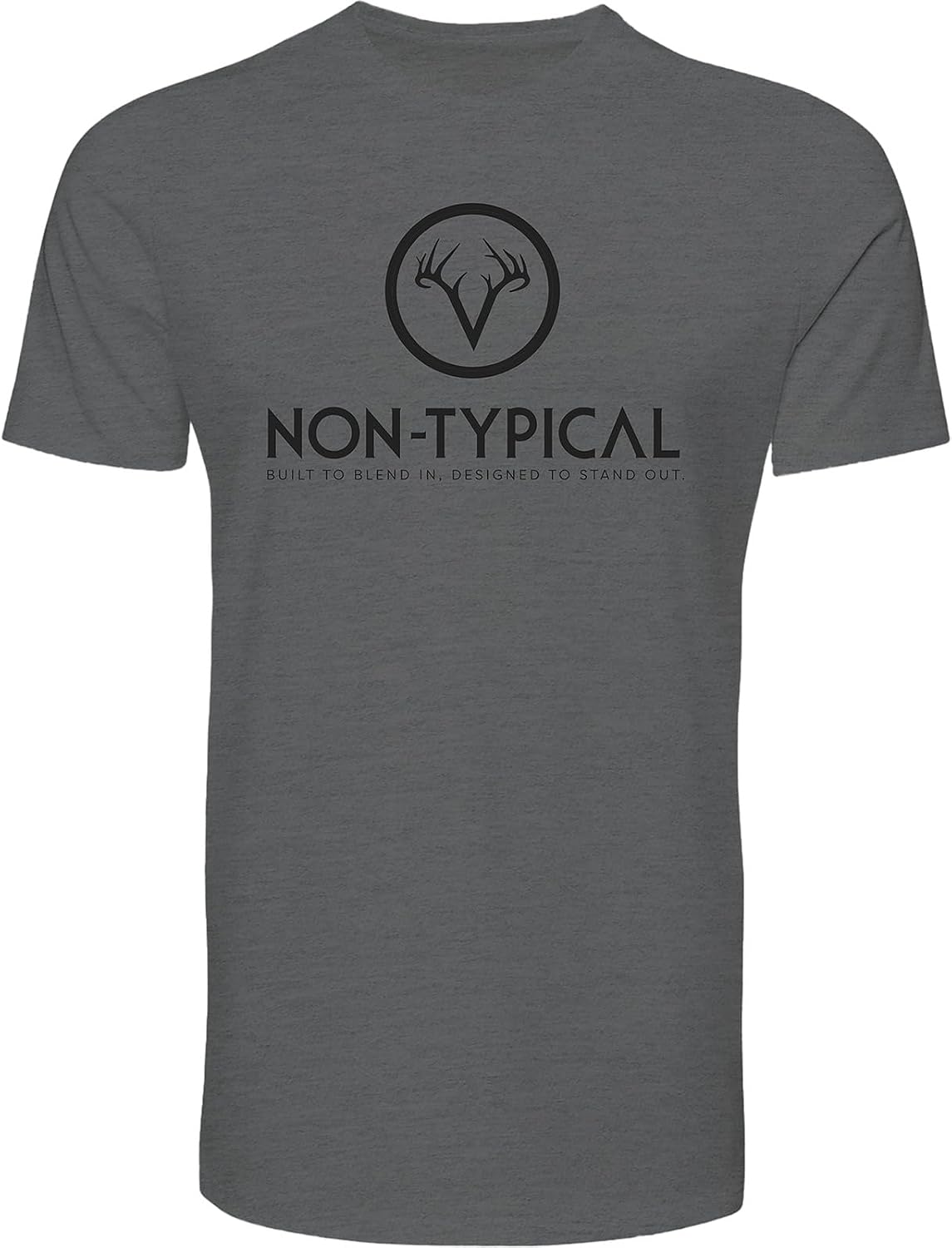 Drake Waterfowl Men's Non-Typical Logo Casual T-Shirt - Graphite Heather