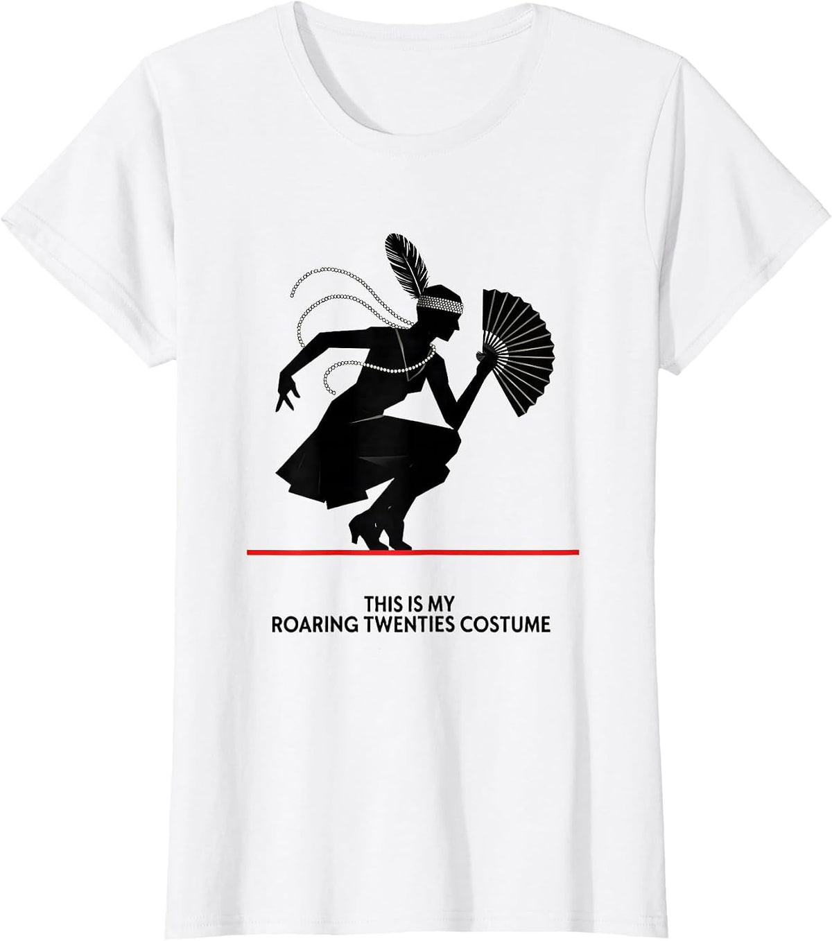 Women's This Is My Roaring Twenties Costume Flapper Party Halloween T-Shirt - White