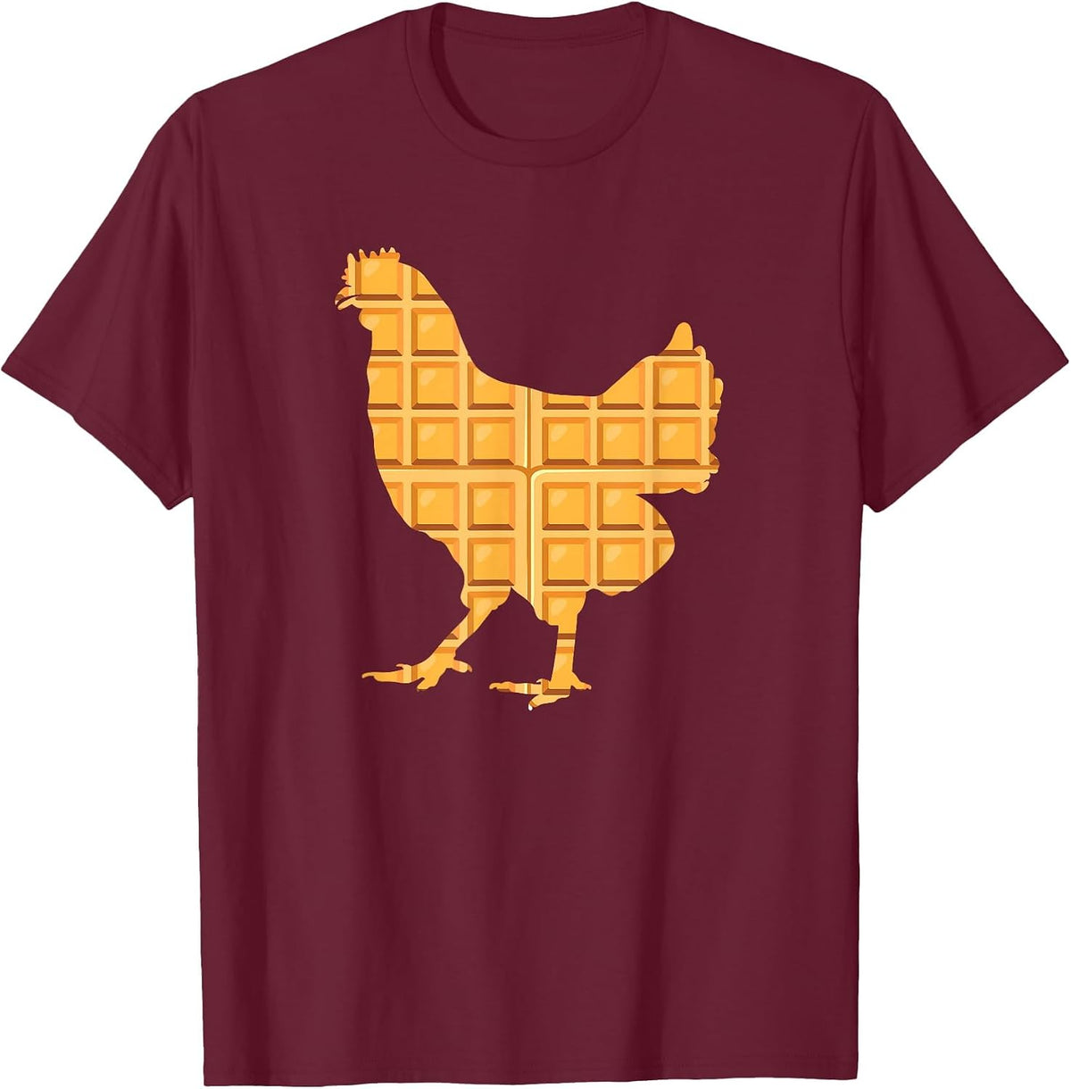 Chicken Waffles for Chicken & Waffle Lover T-Shirt - Burgundy