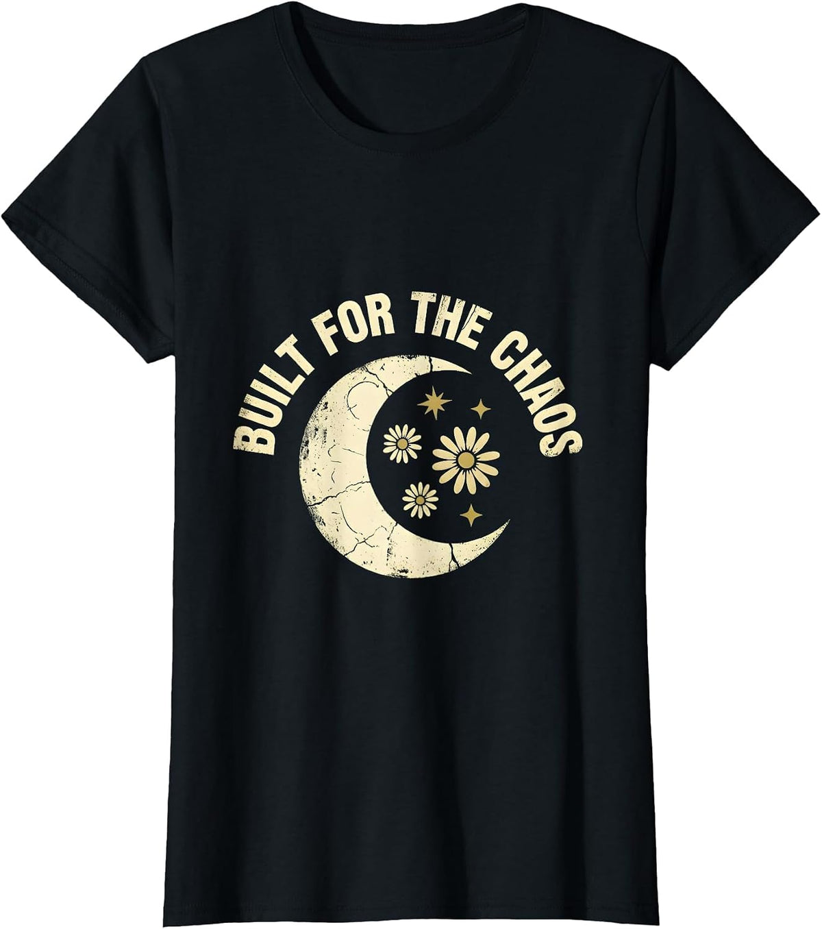 Built for the Chaos Middle School Teacher Design T-Shirt - Black
