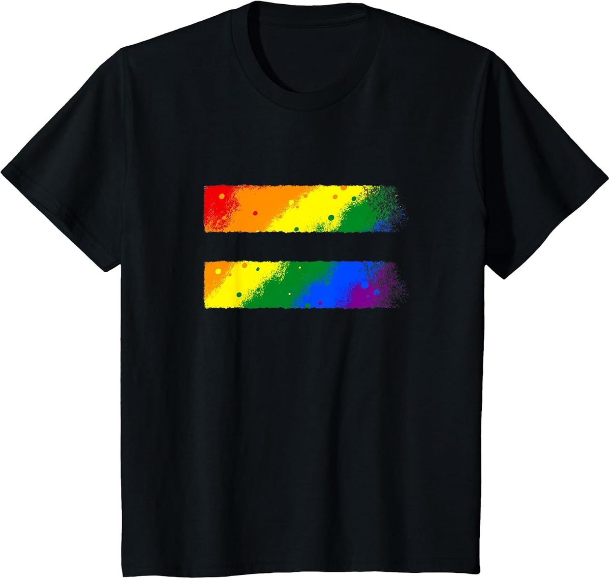 Equality LGBT Pride Awareness for Gay & Lesbian Equal Sign T-Shirt - Black