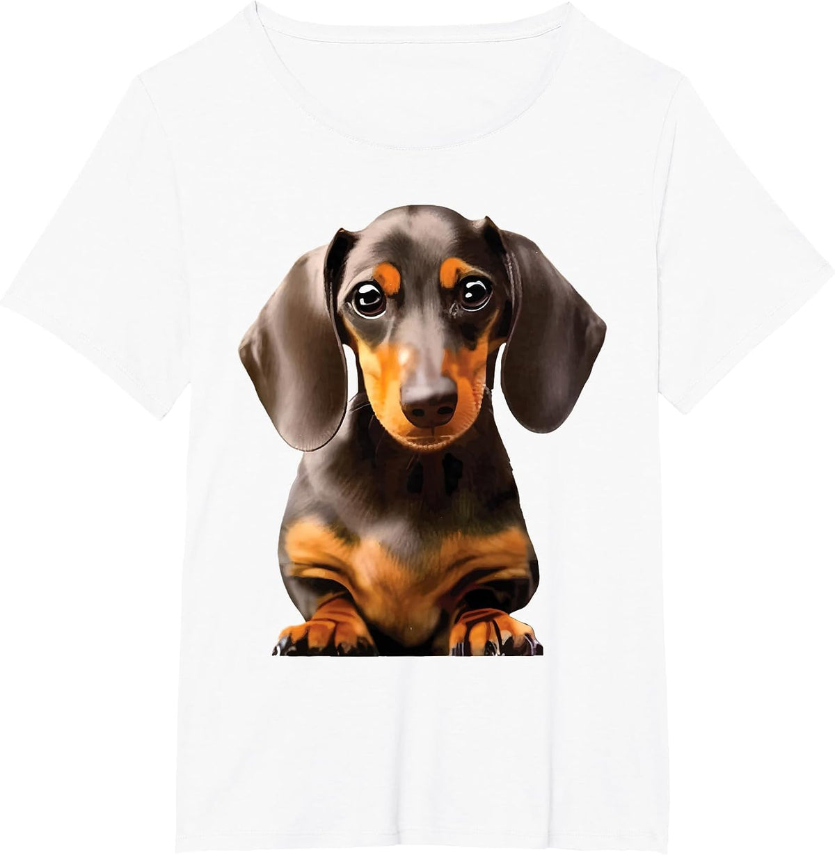 Dachshund Illustration - Dog Lover Animal Pet Trainer T-Shirt - White