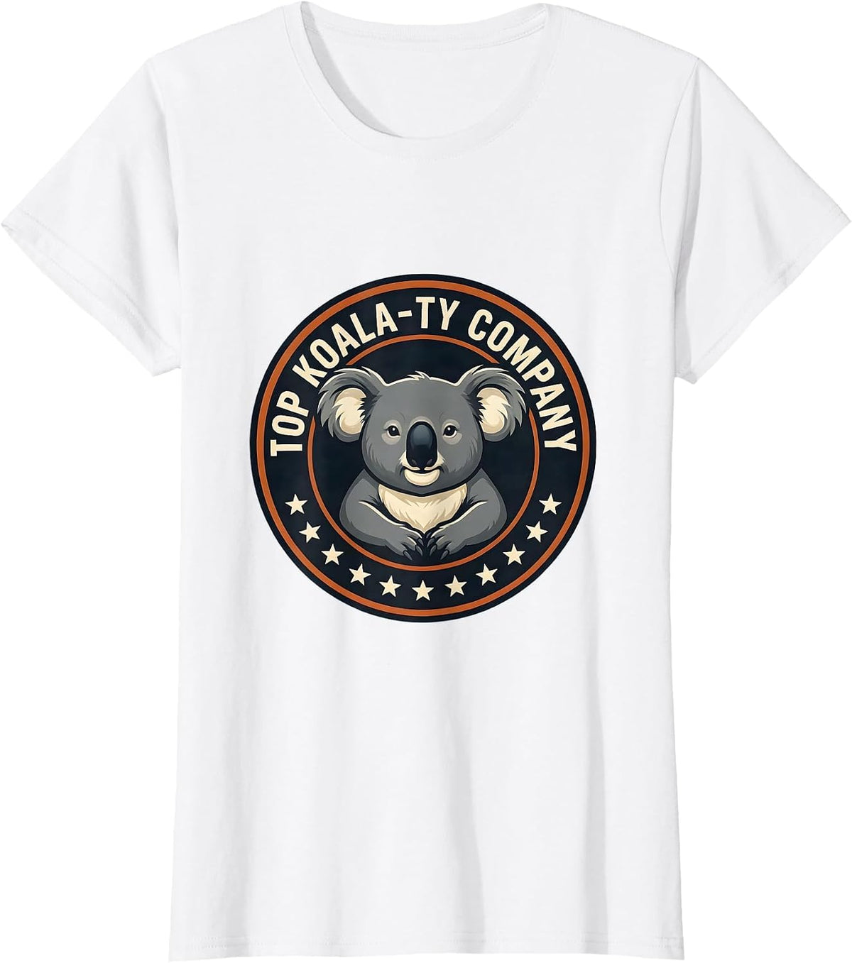 Women's Top Koala-ty Company Funny Koala Pun Animal Lover Gift T-Shirt - White