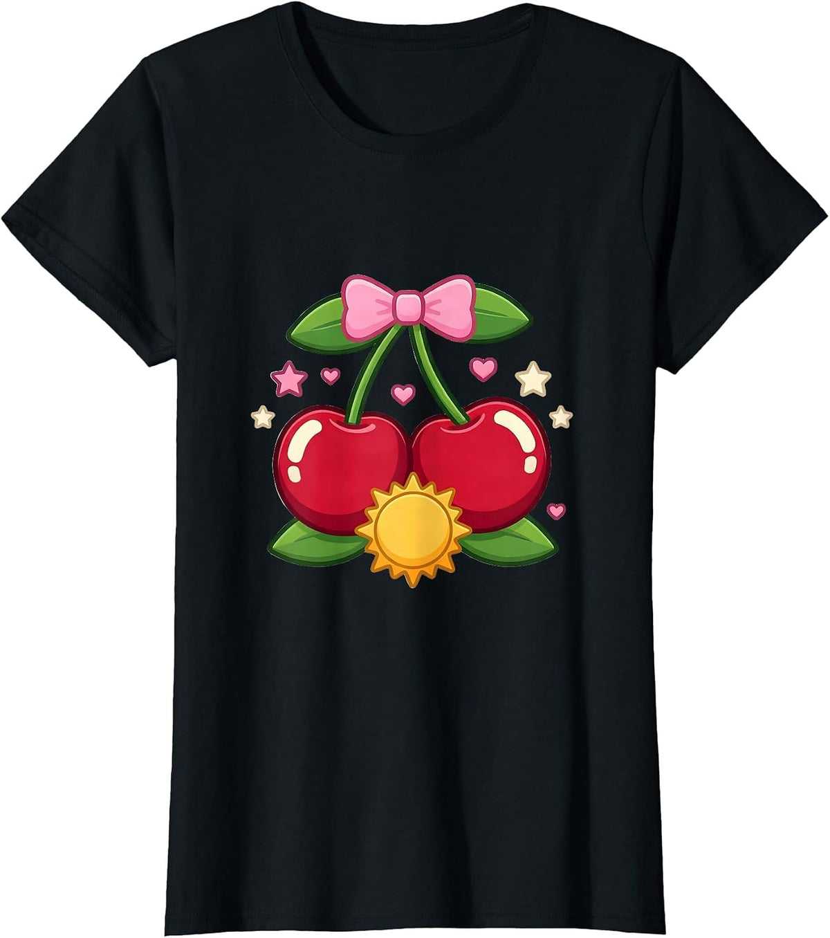Woman Riding Motorcycle Open Sunset Road Graphic T-Shirt - Black