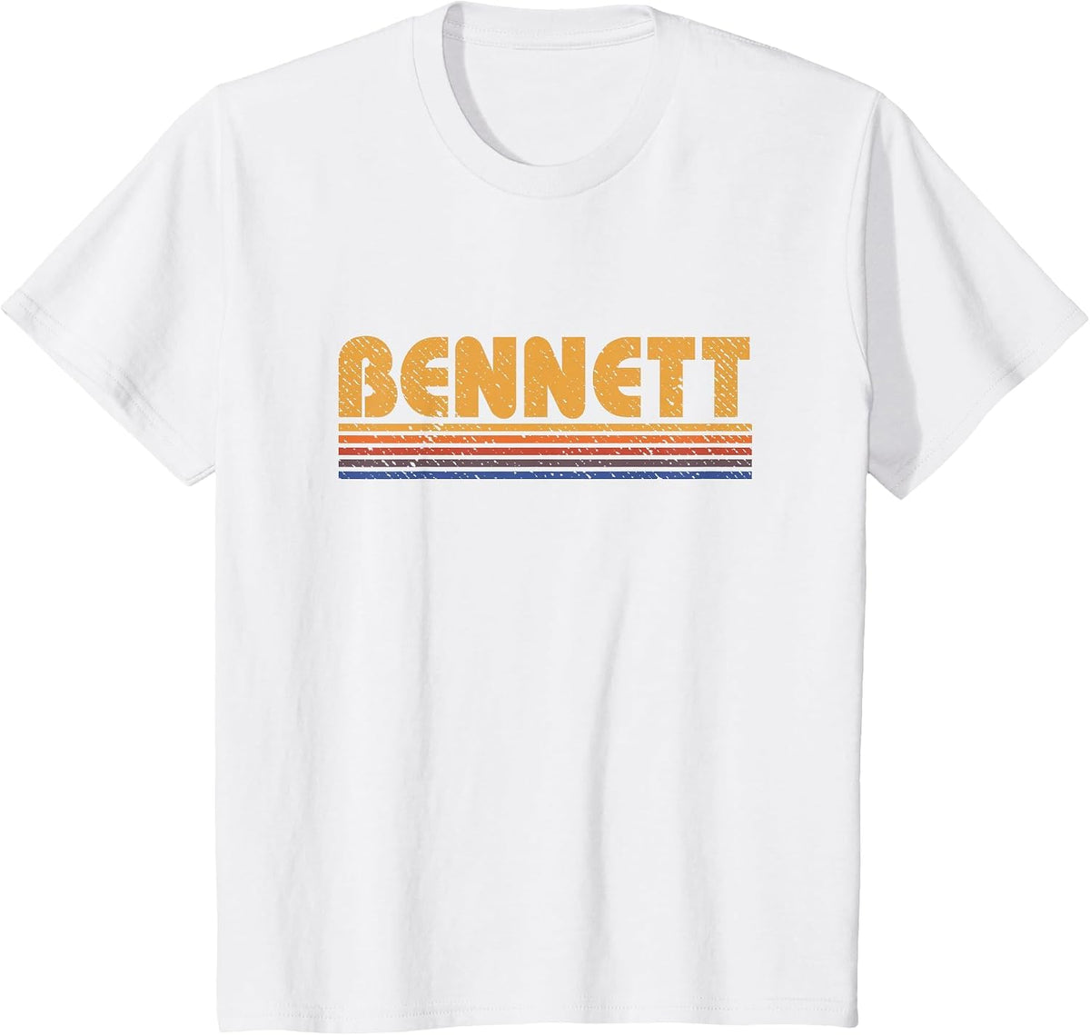 Bennett Vintage 80s Retro Style T-Shirt - White