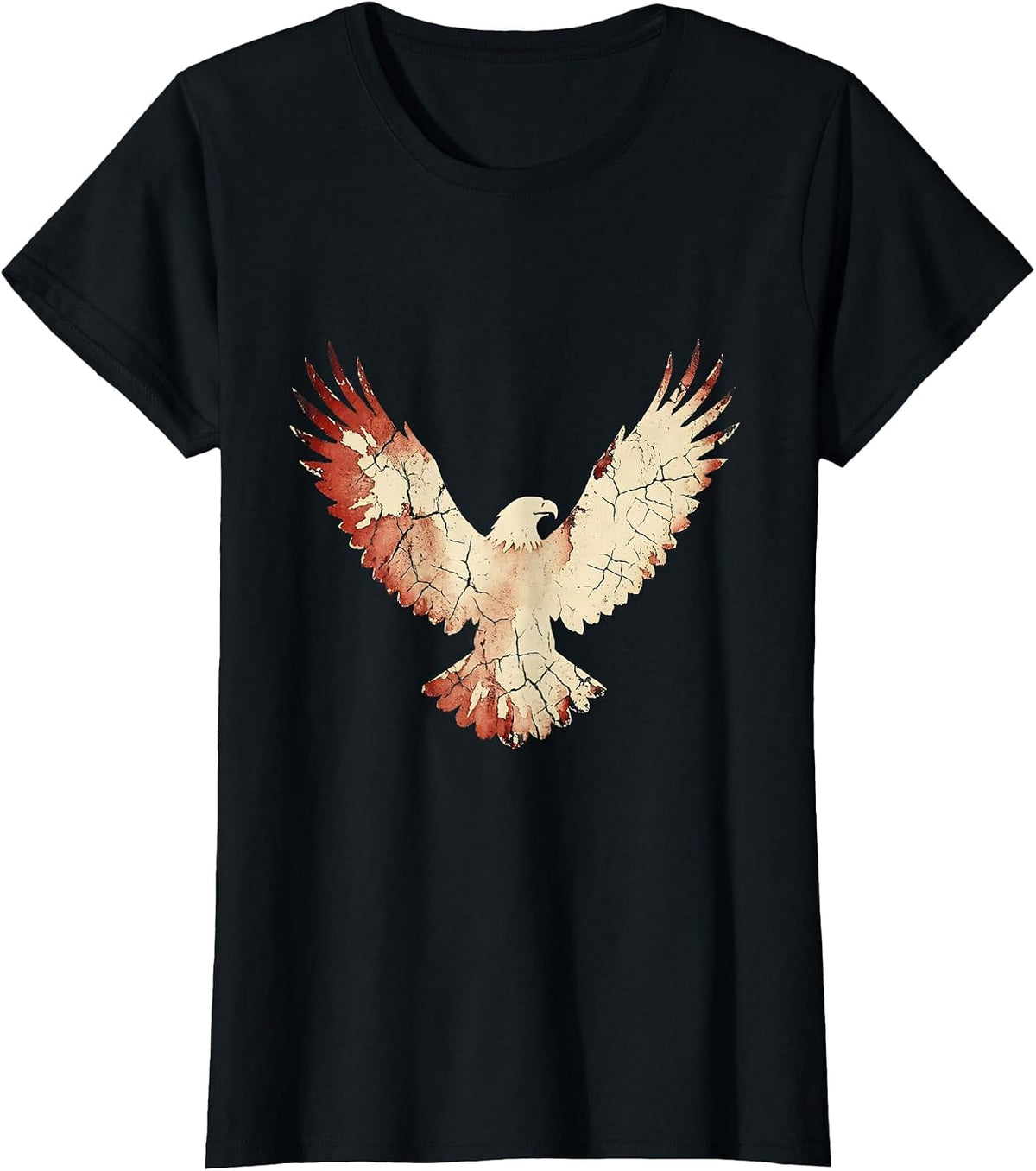Land of the Free Vintage Motorcycle Desert Highway T-Shirt - Black