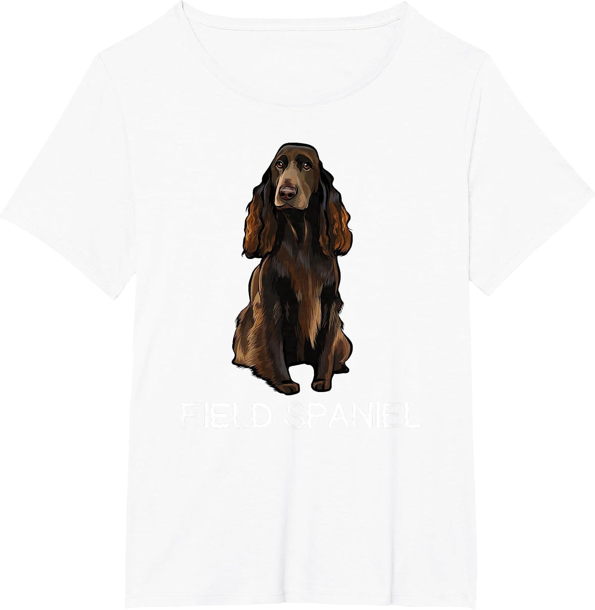Field Spaniel Crazy Dog Lover T-Shirt - White