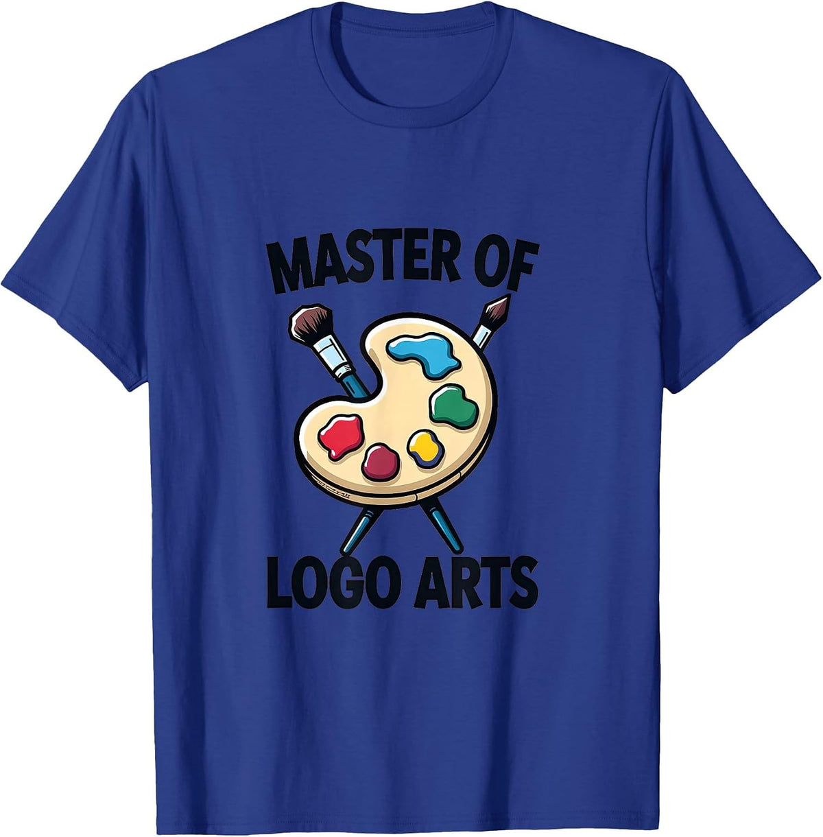 Master of Logo Arts Creative Design T-Shirt - Royal Blue