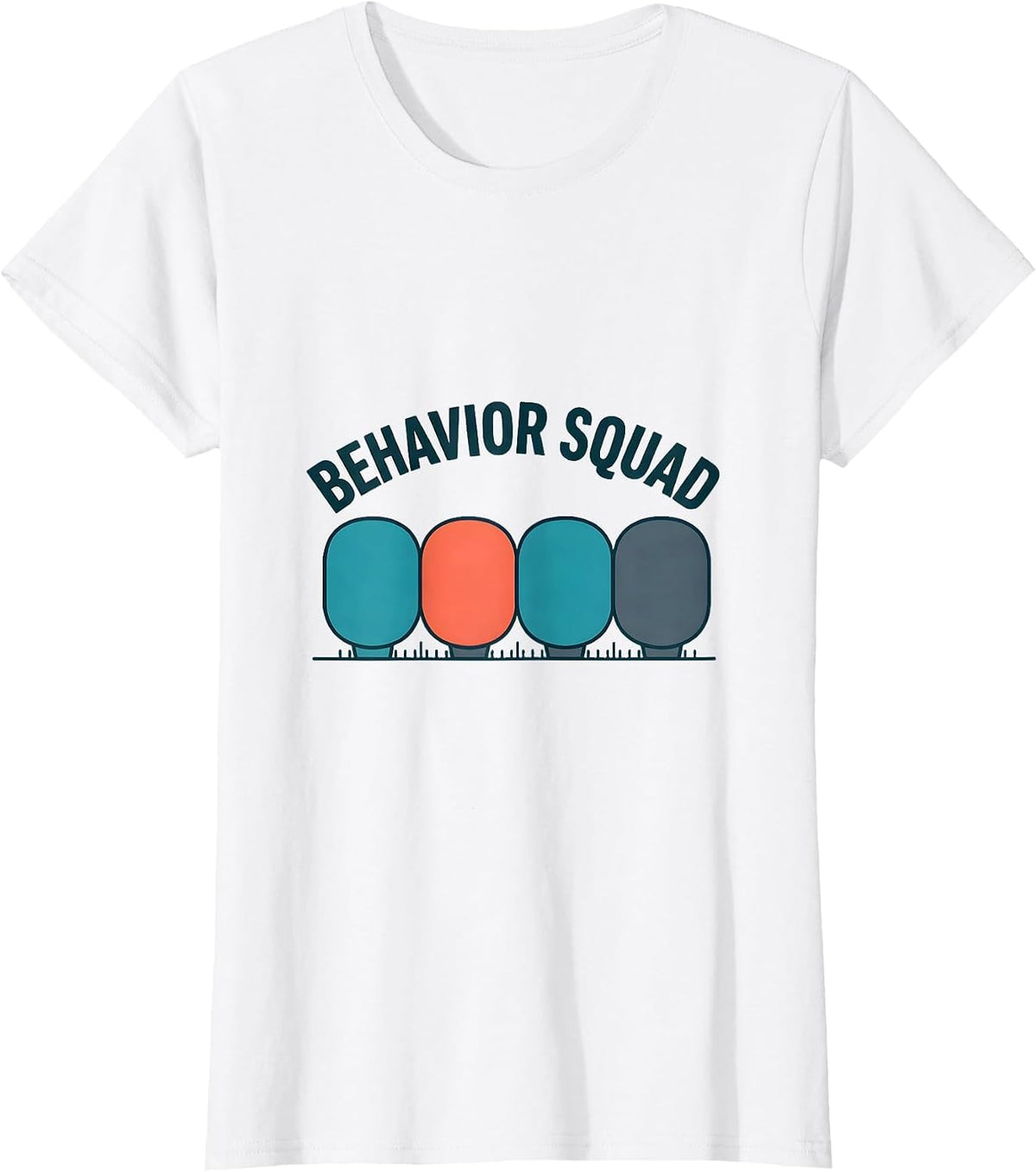 Behavior Squad Funny ABA Behavior Analyst Therapist RBT T-Shirt - White