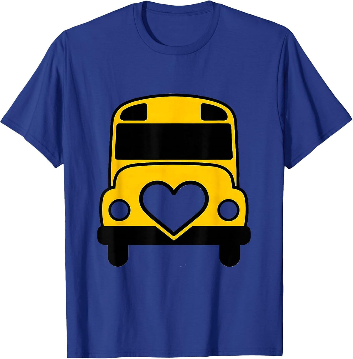 School Bus Driver Halloween Costume Novelty Humor T-Shirt - Royal Blue