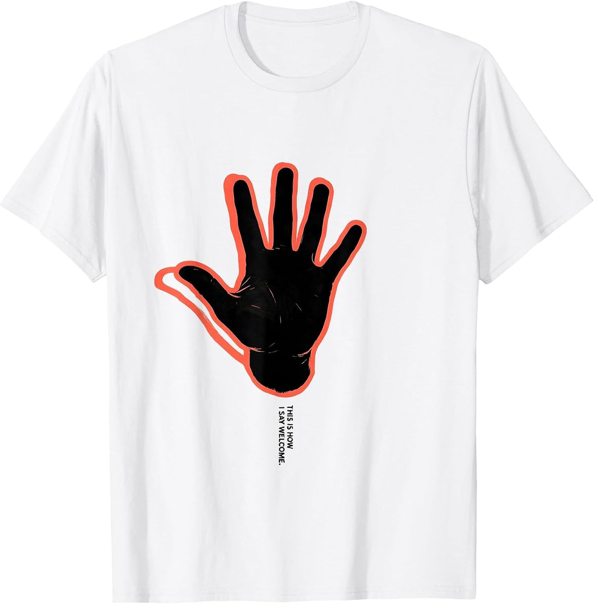 Men's This Is How I Say Welcome ASL Sign Language Teacher Deaf T-Shirt - White