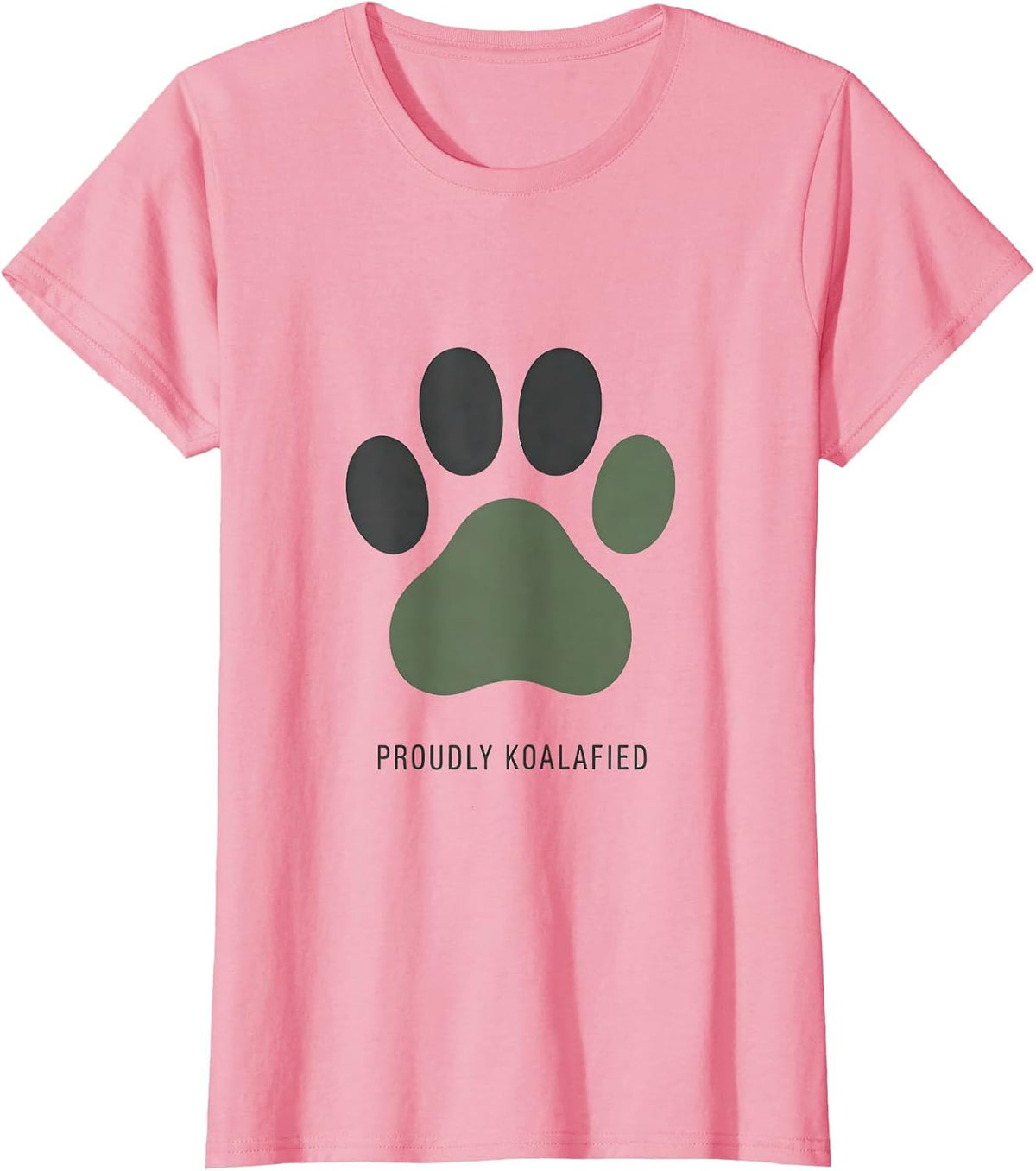 Women's Proudly Koalafied Funny Koala Lover Gift Animal Puns T-Shirt - Pink