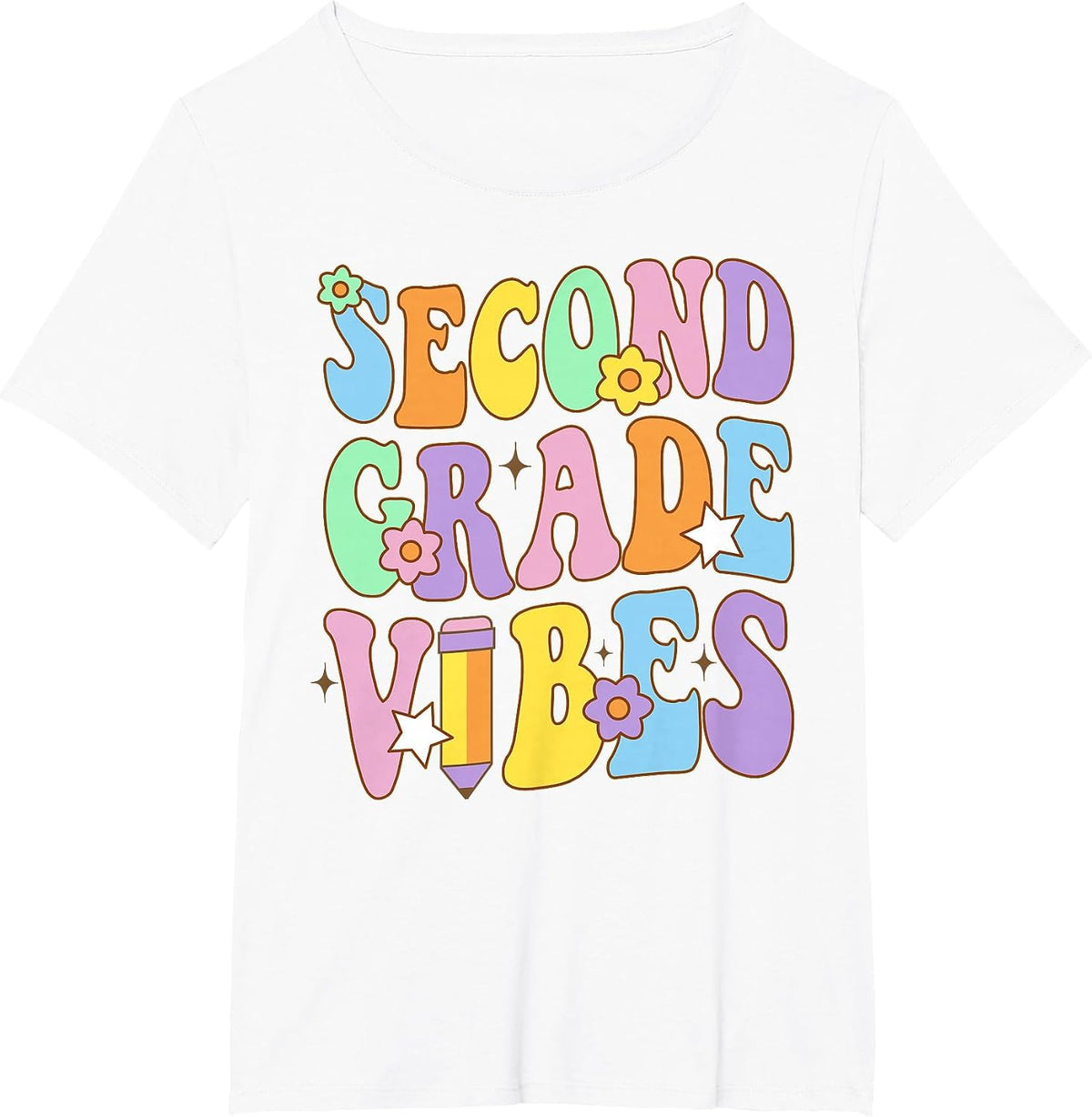 Second Grade Happy First Day of School 2ND Grade Back to T-Shirt - White