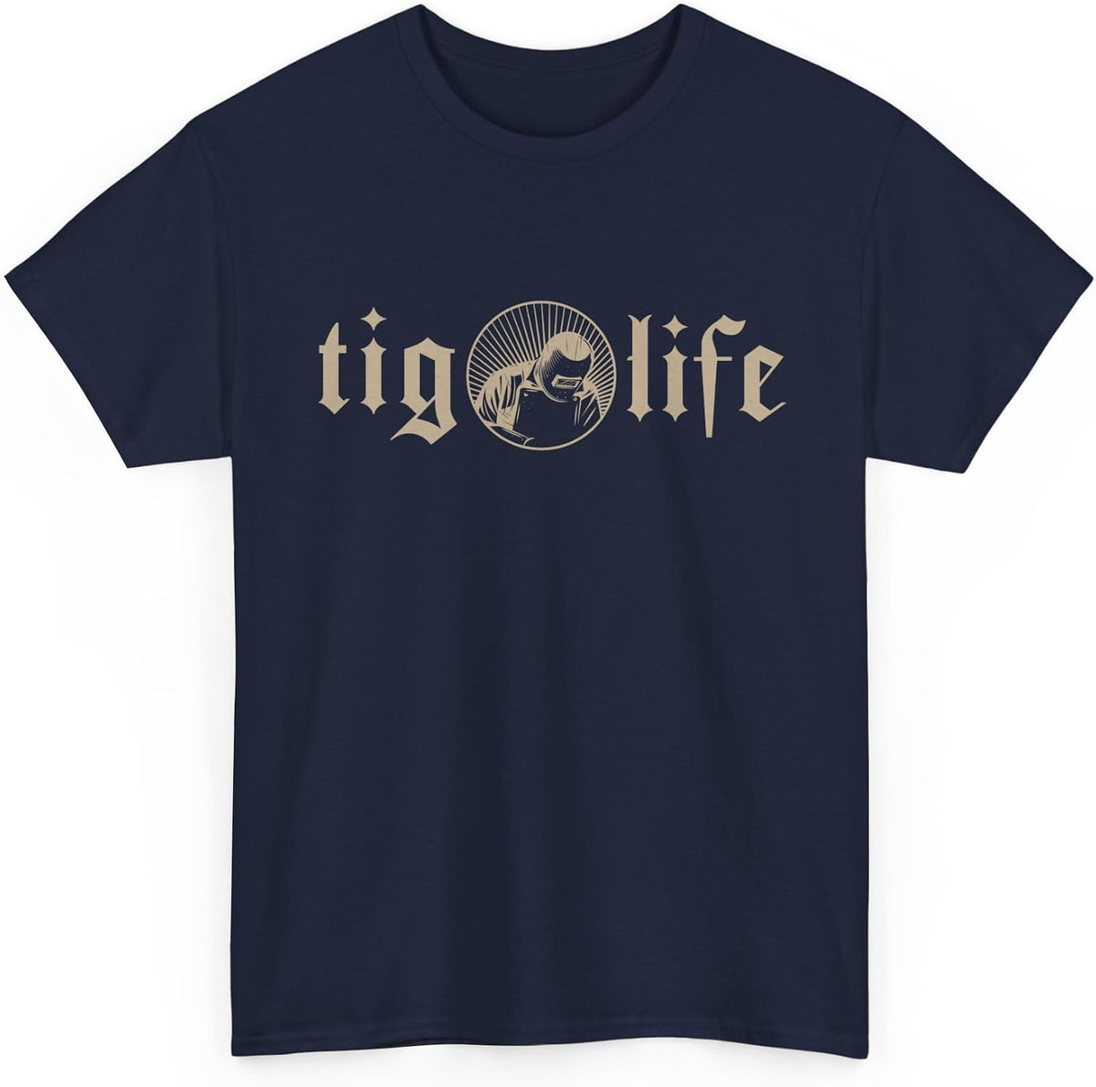 Welding Shirt, TIG Life Welding Lovers Welder Gifts Tee for Weld Fans - Navy