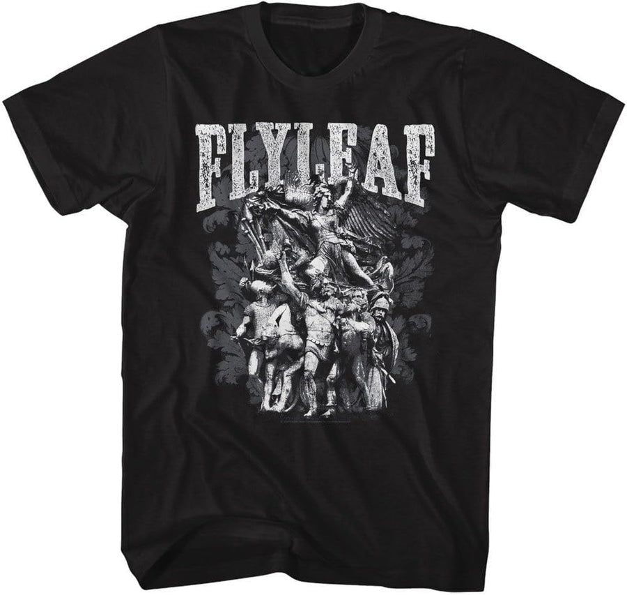 Fly Leaf - Mens Statues Short Sleeve T-Shirt, Color Black, Size: Small - As Pictured