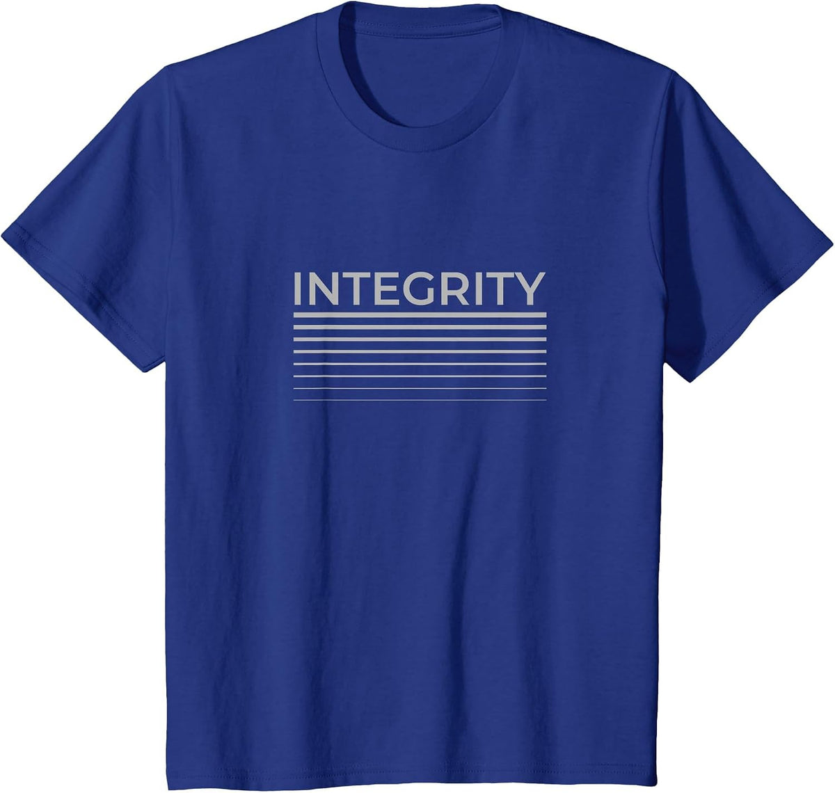 Integrity Modern Creative Iconic Innovative Designer Artwork T-Shirt - Royal Blue