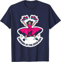Hopping At The Sock Hop 1950s Sock Hop Poodle Skirt Retro T-Shirt - Navy Blue