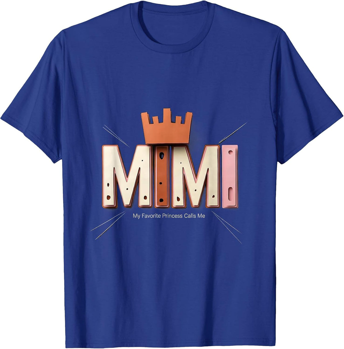 Men's My Favorite Princess Calls Me Mimi Funny Cute Grandma Gift T-Shirt - Royal Blue