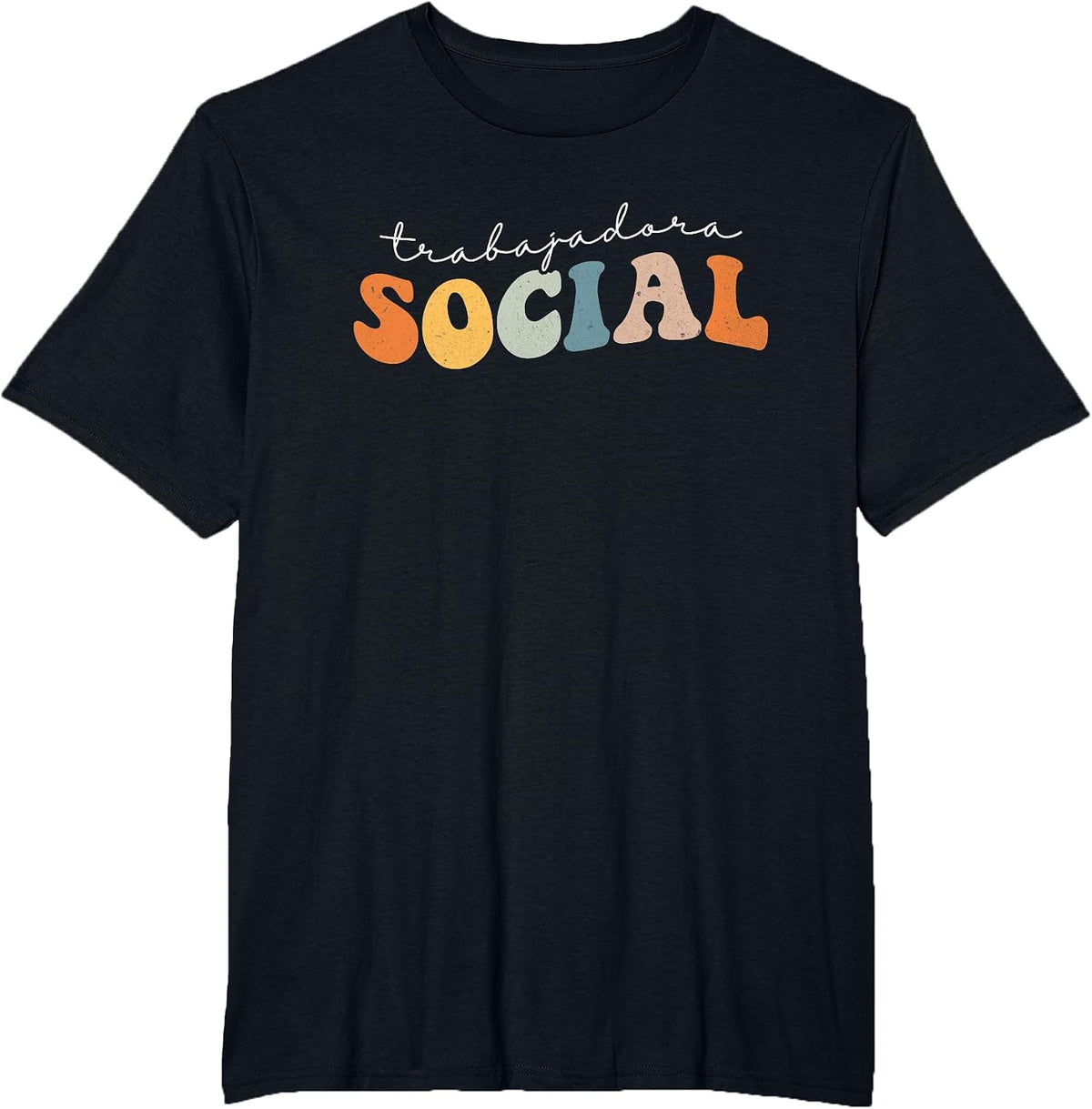 Trabajadora Social Latina Social Worker Spanish MSW Chingona T-Shirt - Black
