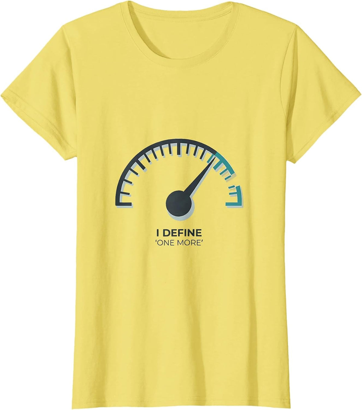 I Define One More Minimalist Physical Therapist Motivational T-Shirt - Lemon Yellow